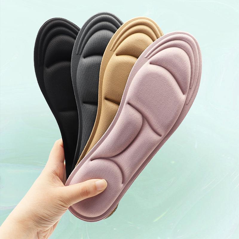 Стельки из пены с эффектом памяти 5D для обуви Женские Дышащие Спортивные стельки для бега Поддержка свода стопы Прокладки для обуви Плантарный фасциит Подошва обуви