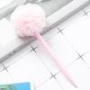 Cute Furry Ball Signature Pen Smooth Writing Writing Pen Accessories Furry Ballpoint Pen