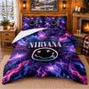 Печатный комплект постельного белья из 3 предметов, узор Nirvana, простыня, наволочки для декора спальни