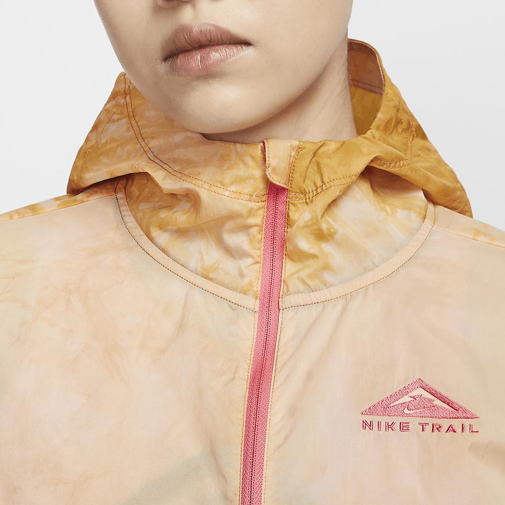 Nike Repel Hooded Breathable Comfortable Long Sleeve Jacket Women Jackets Yellow DX1042-611