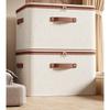 Clothes Organizer Pants Sweater Storage Cabinets Foldable Storage Box With Lid Large Capacity Dustproof Clothes Organizer