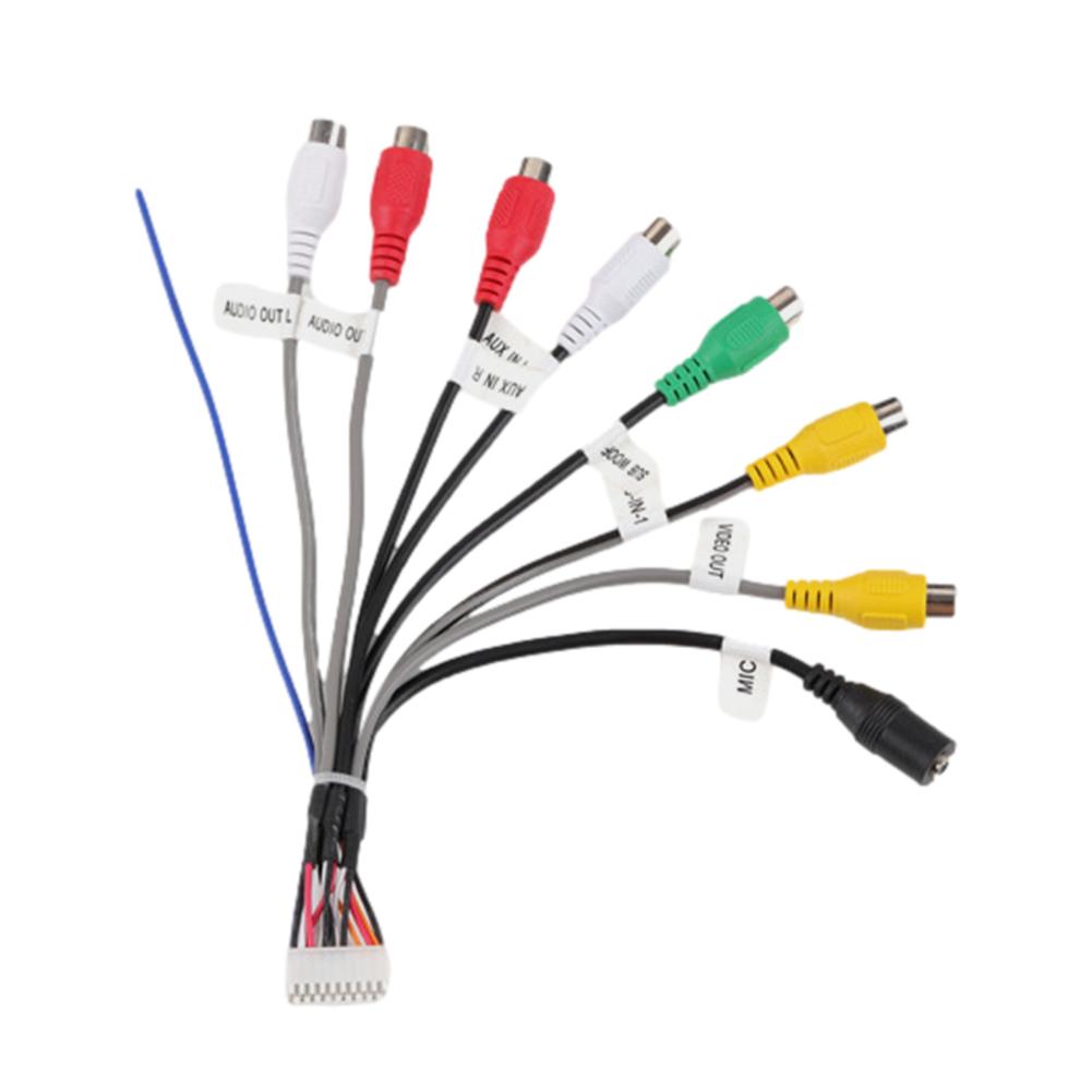 20-контактный разъем для автомобильного стереорадио RCA-выход Aux-проводка, жгут проводов, кабель для проводки, адаптер 4g, автомобильный разъем, слот для кабеля, сабвуфер, радио X2t7