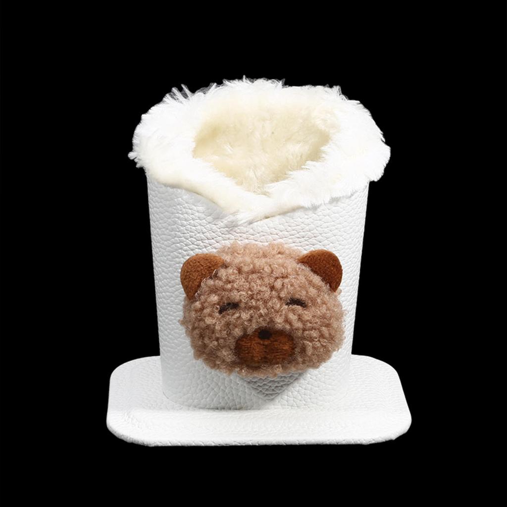 1 шт. Милый плюшевый держатель для очков с подкладкой, органайзер для хранения очков против царапин, современный прочный мультяшный держатель для ручек для офиса, прикроватной тумбочки