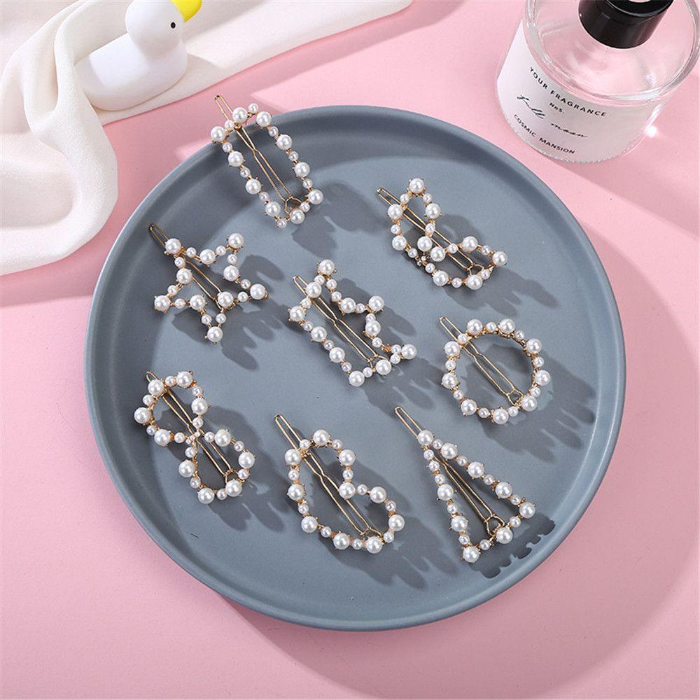 Дамы Девочки Укладка волос Головные уборы Женские жемчуга Шпильки Заколки для волос Заколки для волос