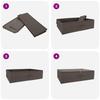 Storage Box 6 pcs Gray 70 x 40 x 18 cm Non woven Fabric