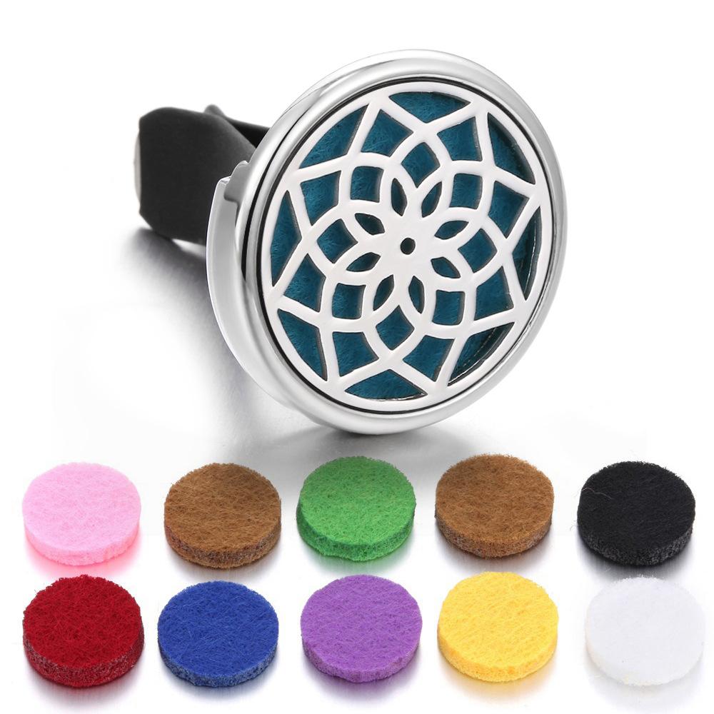Stainless Steel Hollow Car Bracket Car Aromatherapy Trend Clip Life Tree Car Aromatherapy Clip Perfume Dispenser