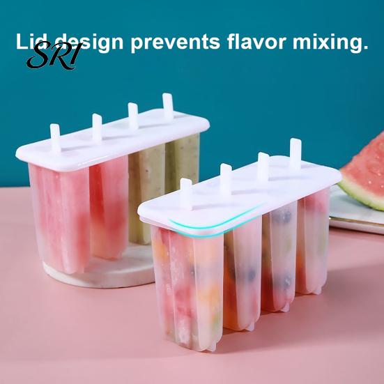 Refrigerator Ice Pop Mold with Lid DIY Popsicle Maker for Kids Toddlers Food-Grade Easy-Release Leak-Proof Fun Summer Gift Homemade Treats Dishwasher