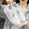 Кроссовки легкие низкие туфли для женщин с круглым носком на шнуровке повседневные новые весенне-осенние белые туфли на платформе спортивная обувь 2024 PU