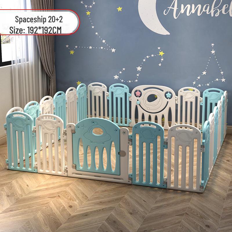 Детский безопасный манеж с ковриком для ползания в помещении и защитой от падений