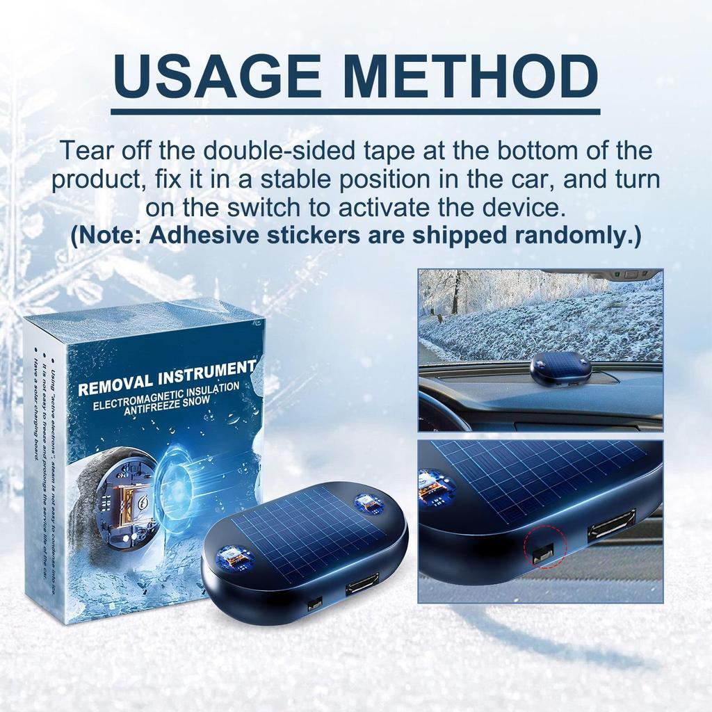 Antifreeze Snow Removal Device for Car Windshields and Rearview Mirrors - Portable Antifreeze Tool