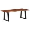 Coffee Table, Honey Brown, 110x55x40 Cm, Solid Acacia Wood