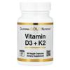 California Gold Nutrition Витамин D3 + K2 60 Вегетарианских Капсул 60 Таблеток 4 шт.