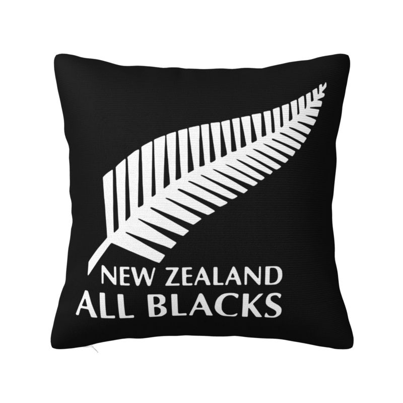 Новая Зеландия All Blacks Принт Наволочка для Подушки Декор для Дома и Авто Мягкая Уютная Полиэстеровая Наволочка Чехол для Декоративной Подушки 18x18 Дюймов