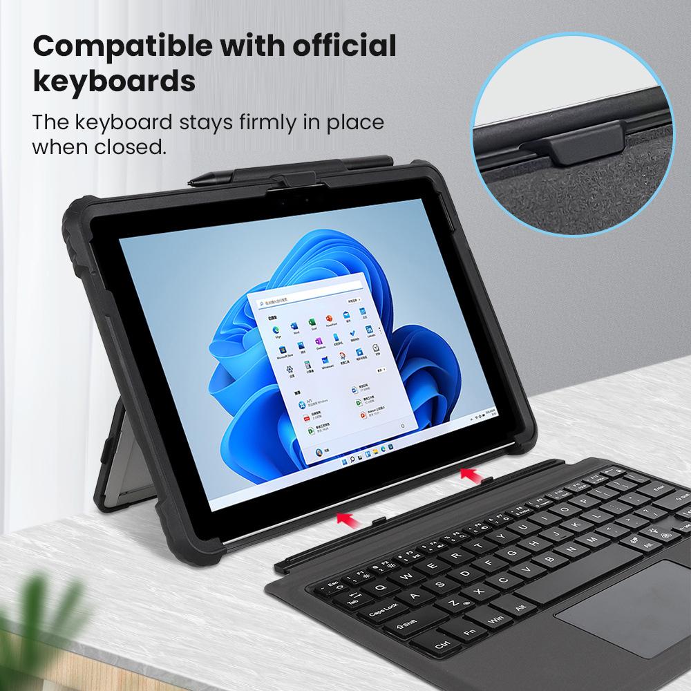 Чехол для Microsoft Surface Pro 4 5 6 7 8 9 для Surface go 1 2 3 4 Силиконовый Акриловый Защитный Чехол с Магнитным Держателем для Стилуса