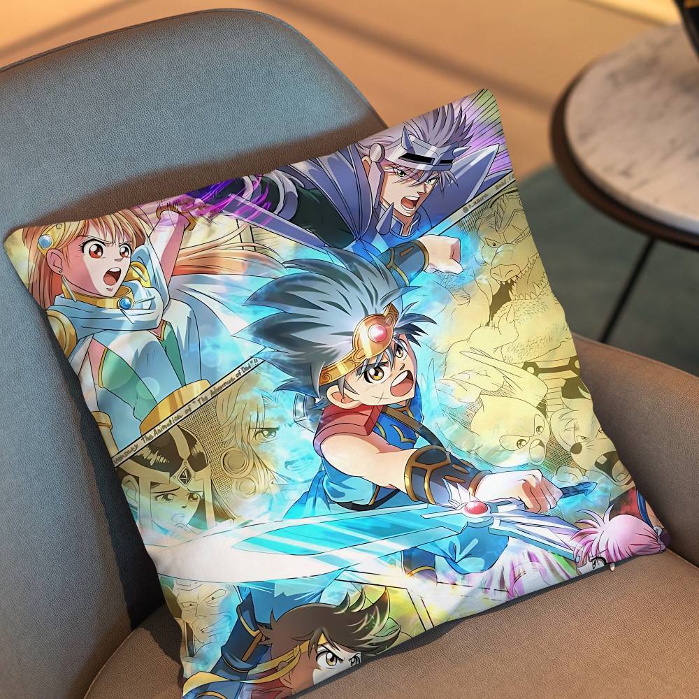 Slime Dai Eight Dragon Quest Pillow Case Pillow Case Living Room Sofa Cushion Cover Suitable For Home Bedroom Room Decoration