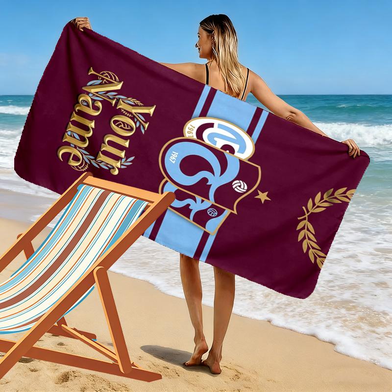 Name Custom Trabzonspor Print Beach Towel, Large Soft Quick Dry Towel for Beach Camping Swimming