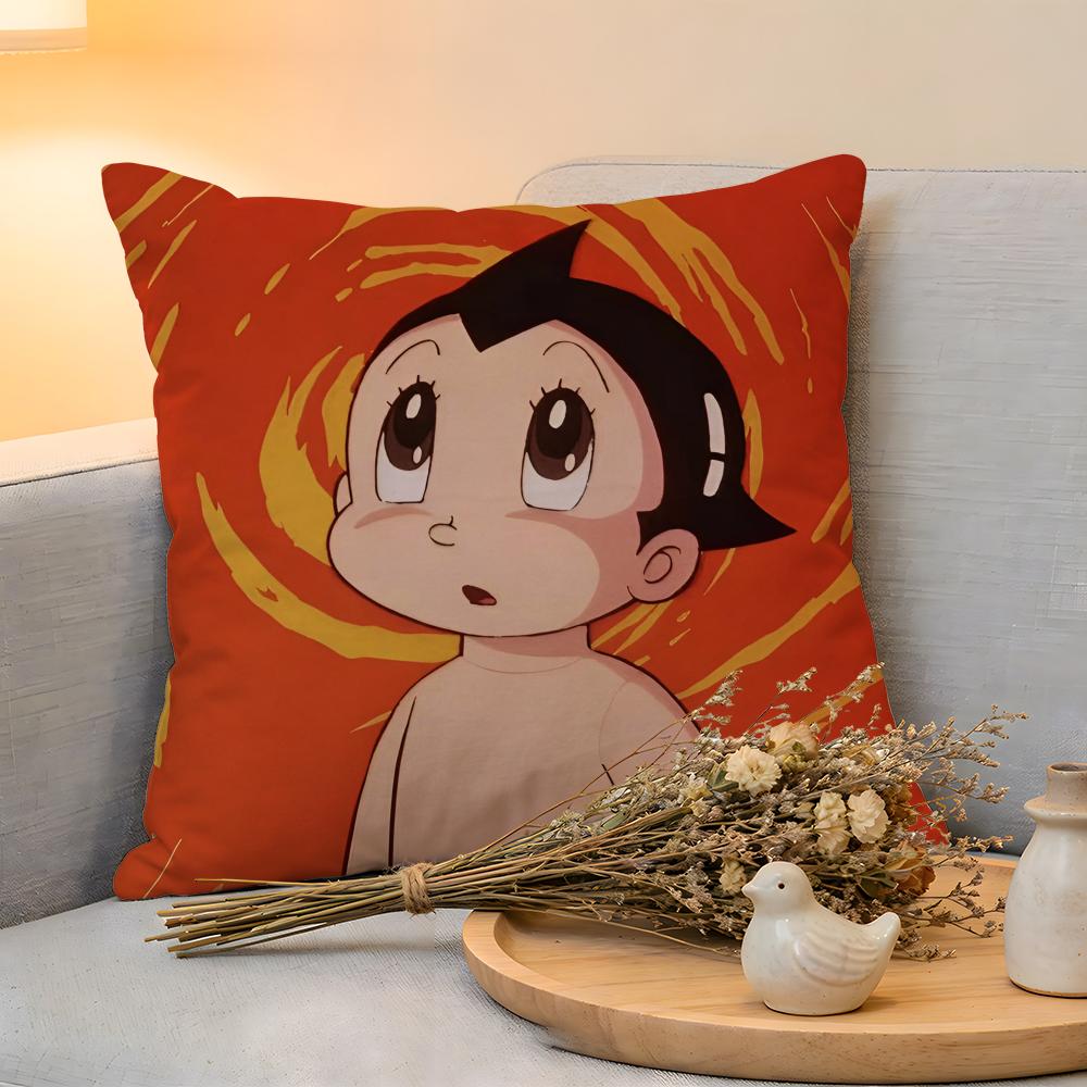 Cushion Cover Linen SkinFriendly Soft Decorative Case For Sofa Home Decor AAstroboy Anime Pillow cover