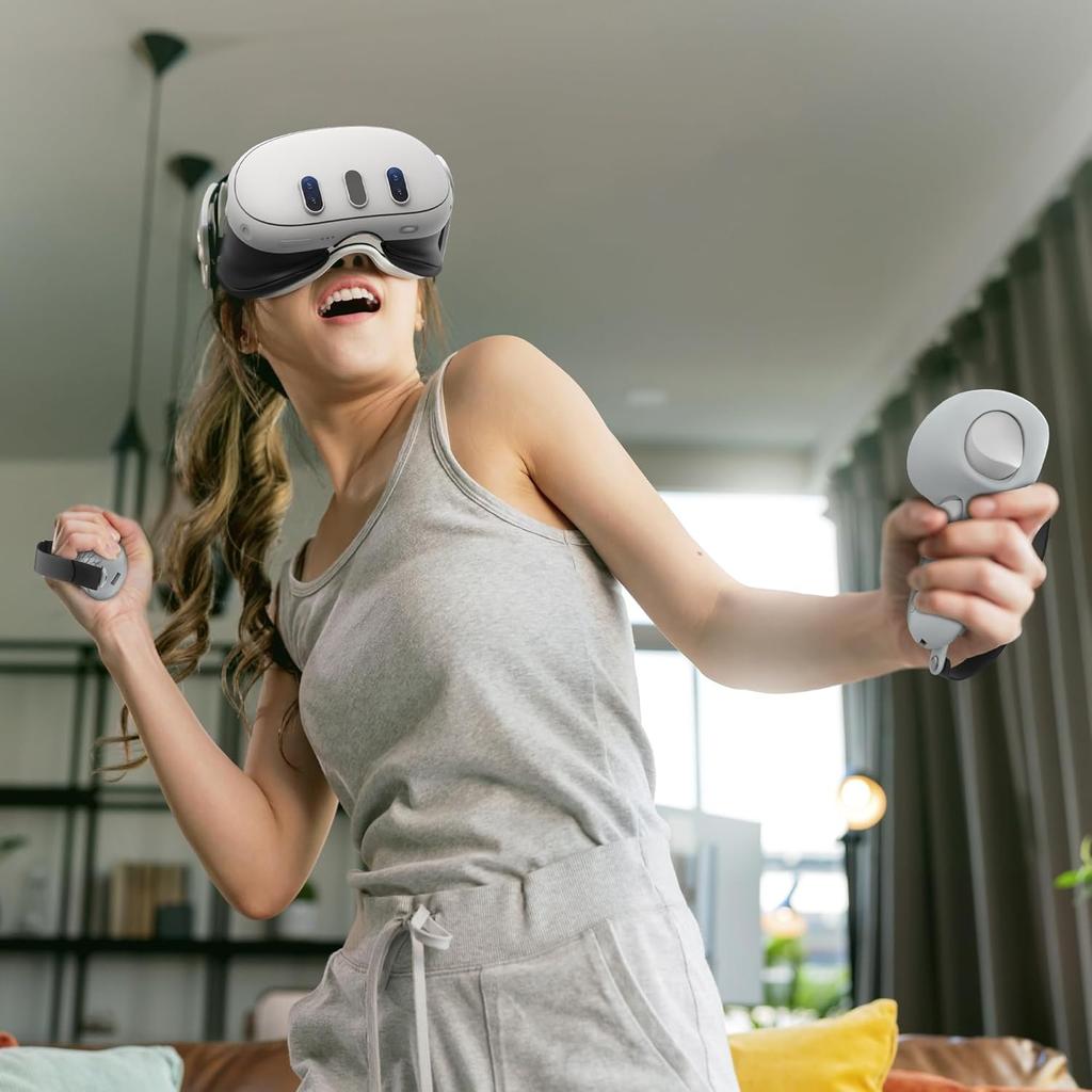 Controller Handle Q3 VR Accessories Handle Cover VR Touch Controller with Silicone Cover Anti Slip Finger Rod Cover