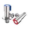 304 Stainless Steel Angle Water Heater Hot And Cold 4 Points Copper Core Angle DN15 Toilet Water Stop