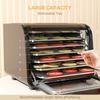 35-70 degrees C Six-Tray Food Dehydrator - Black