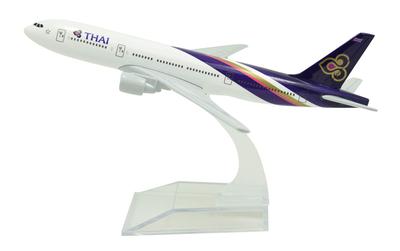 Династия Тан 1/400 16см Thai Airways B777 Металлическая модель самолета Игрушка