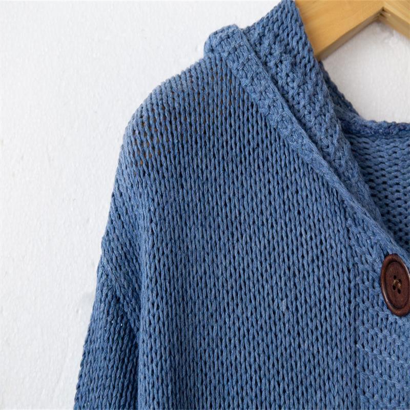 Women Knit Long Sleeve Warm Hooded Thick Cardigan Coat Winter Fashion Plus Size Knitted Sweater Ladies Long Coat Cloak Outwear