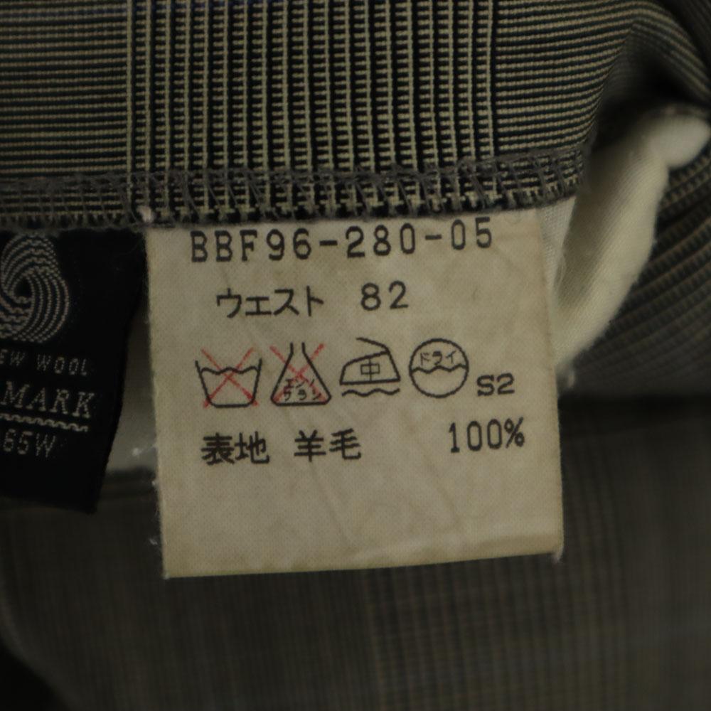 Burberry Брюки слаксы в клетку 90-х годов W82 серые Мужские Б/У