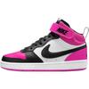 Court Borough Mid 2 GS Fierce Pink Kids Sneakers White Black HV0933-100