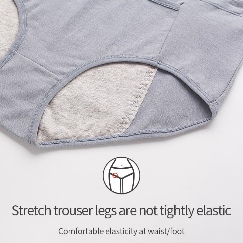 Mid Waist Pocket Physiological Panties Widened Side Leakage Prevention Women Panty Three Layers of Anti-leakage Lady Underwear Briefs