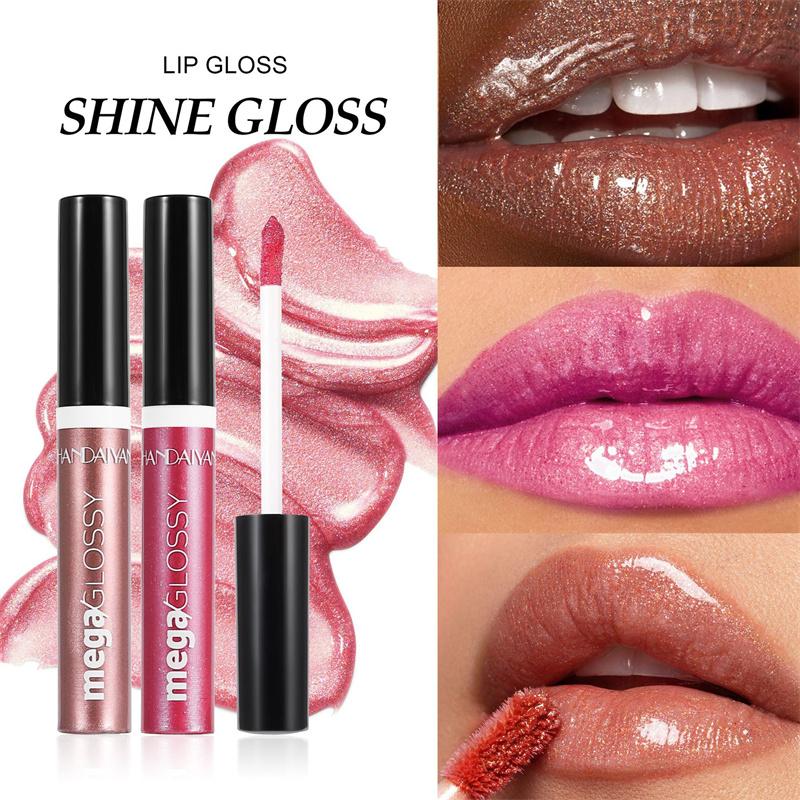 Pearlescent Fine Glitter Lip Glaze Long-lasting Moisturizing and Moisturizing Lip Glos Liquid Lipstick Transparent Lip Oil