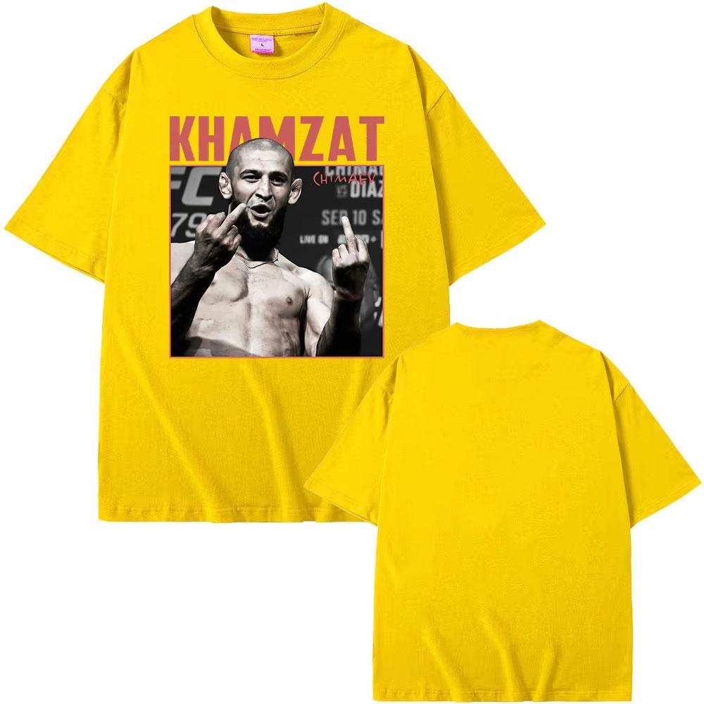 Khamzat Chimaev Violence Aesthetic Graphic T-shirts for Women Fashion Vintage Short Sleeve T Shirt Casual Cotton Tshirt