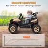 24V 2 Seater Kids Electric Car with Remote Control, Suspension System, Slow Start, 3 Speeds, for 3-8 Years, Khaki