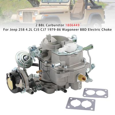 2-камерный карбюратор 1806449 для Jeep 258 4.2L CJ5 CJ7 1979-86 Wagoneer BBD