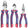 Pliers Set, 3-Piece Set, Heavy-Duty Pliers, Long Nose Pliers, Diagonal Cutting Pliers, Heavy-Duty Nippers, for Home Construction, Auto Repair,