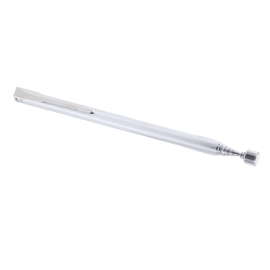 Портативный телескопический легкий магнитный захватный стержень, удлиняющий магнитный ручной инструмент, серебристый