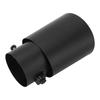 Exhaust Pipe Tip Aluminum Alloy Brushed Black Durable Exhaust Tip Tail Throat Universal for Car