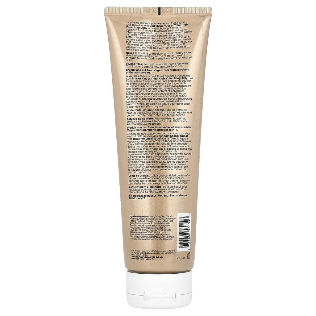 Ouidad Curl Shaper Out of Thin (H) Air Volumizing Jelly, 8.5 Fl Oz (251 Ml)