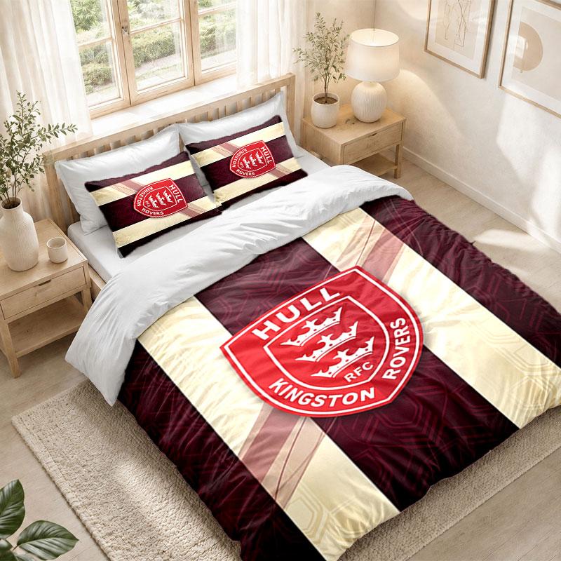 Bedding Set 1 Duvet Cover 2 Pillowcases Hull KR Print Bedroom Home Decoration