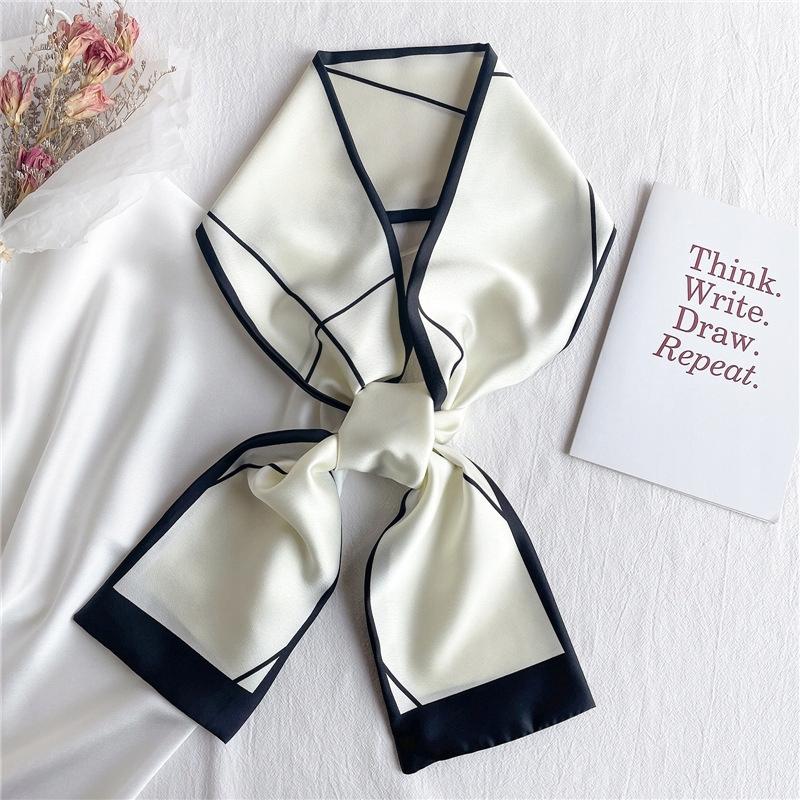 SCARF with print, women' long elegant SCARF like a tie