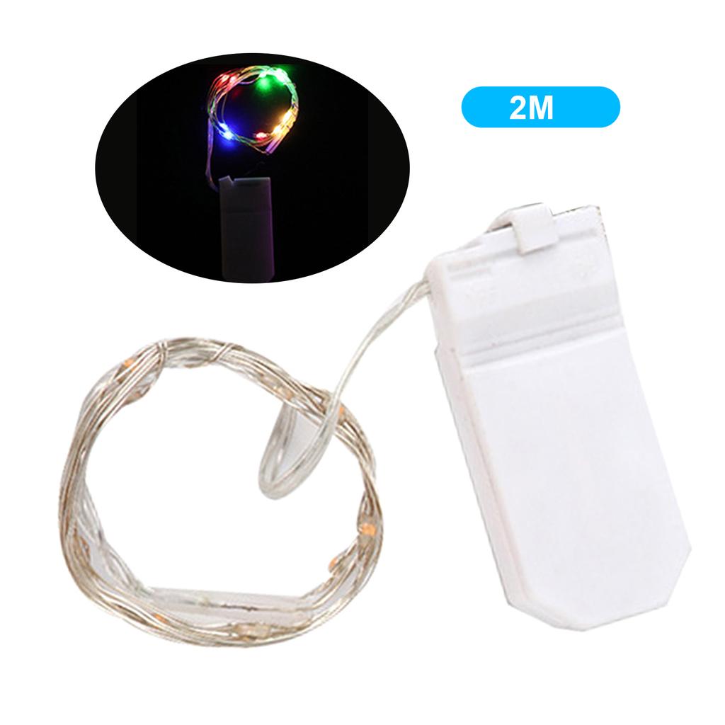 Led Fairy Lights Silvery Copper Wire String Lamp with Battery-Box for Gift Box Wedding Centerpiece Party Christmas Table Decor