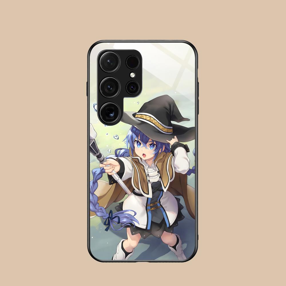 Чехол для мобильного телефона Mushoku Tensei Roxy для Samsung Galaxy S26 S25 S24 S23 S22 S21 S20 Note20 Plus FE Ultra Стеклянный Цветной Чехол