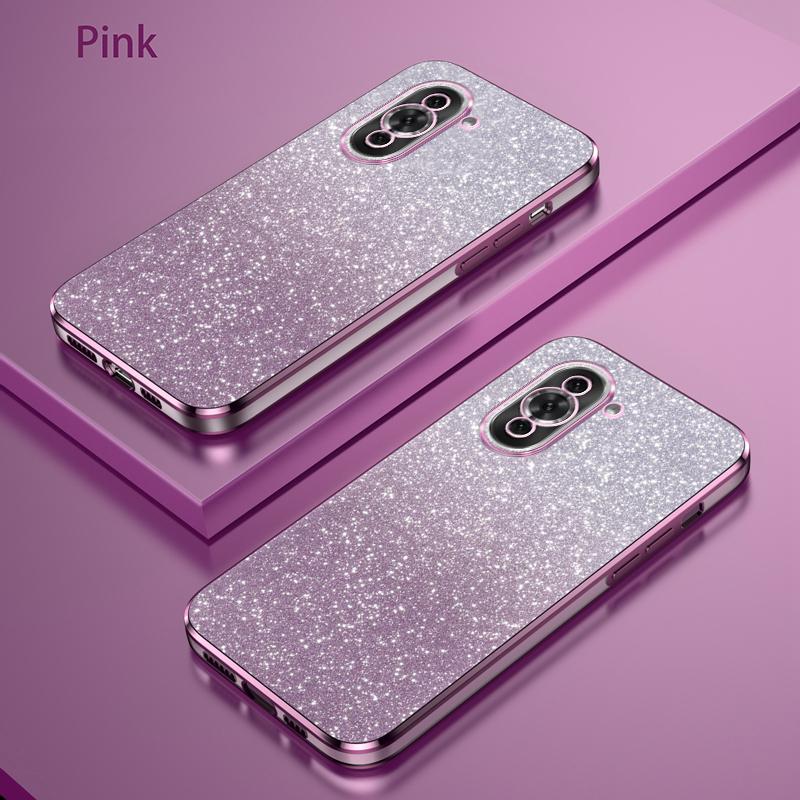 Роскошный гальванизированный чехол с блестками для Huawei Nova 10 / Huawei Nova 10 Pro / 10 SE, мягкий ТПУ бампер, прозрачная задняя крышка телефона