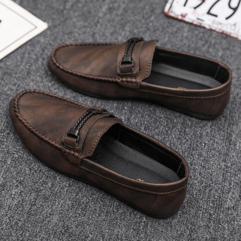 Men Business Shoes Mens Leather Loafers Luxury Breathable Men Casual Shoes Slip On Male Boat Shoe Moccasins Botas Para Hombre