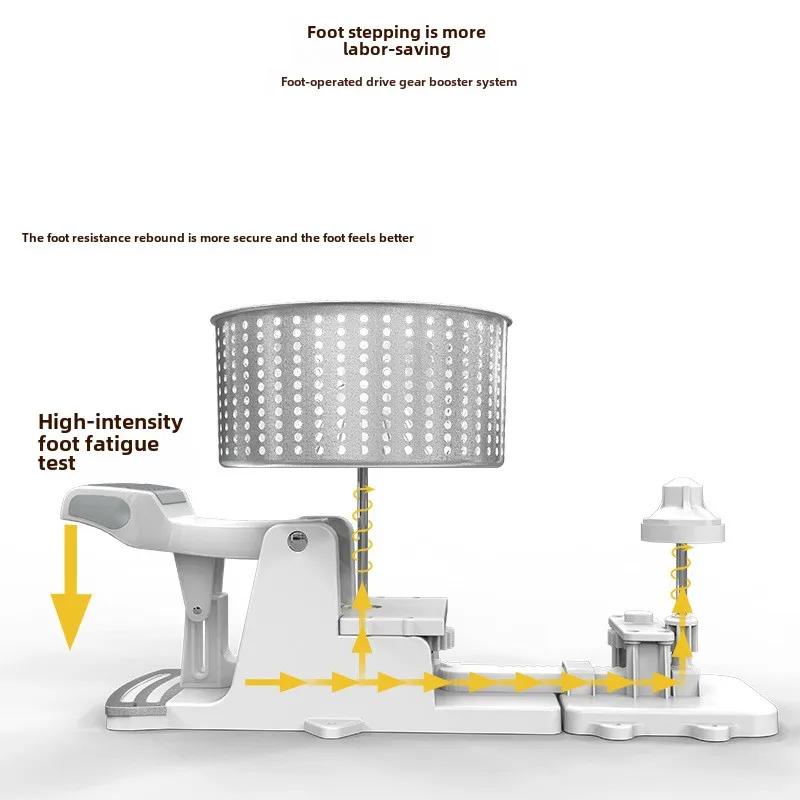 Новый дизайн, ножная педаль для уборки дома, 4-приводная вращающаяся швабра с ножной педалью, телескопическая штанга, наборы для швабры из нержавеющей стали