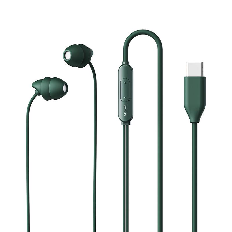 Мягкие силиконовые наушники для сна с шумоподавлением Remax — совместимы с устройствами Apple.