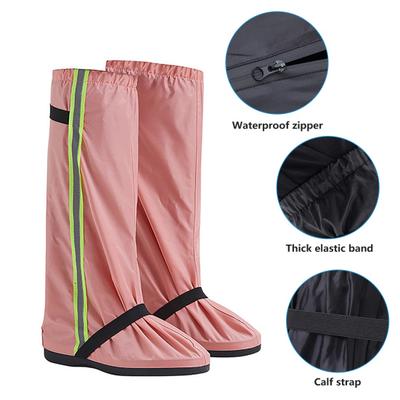 1 пара бахил из ткани Оксфорд, водонепроницаемые, противоскользящие, удобные в переноске, силиконовые рукава для обуви для активного отдыха