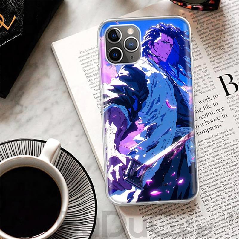Чехол Bleach Kuchiki Byakuya для iPhone 17 Air 16 16E 15 Pro Max 14 Plus 13 Mini Чехол для телефона 12 11 7 8 SE Индивидуальная печать Корпус
