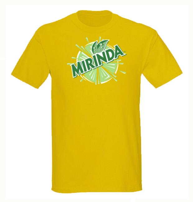 Футболка с принтом газированного напитка Mirinda Унисекс