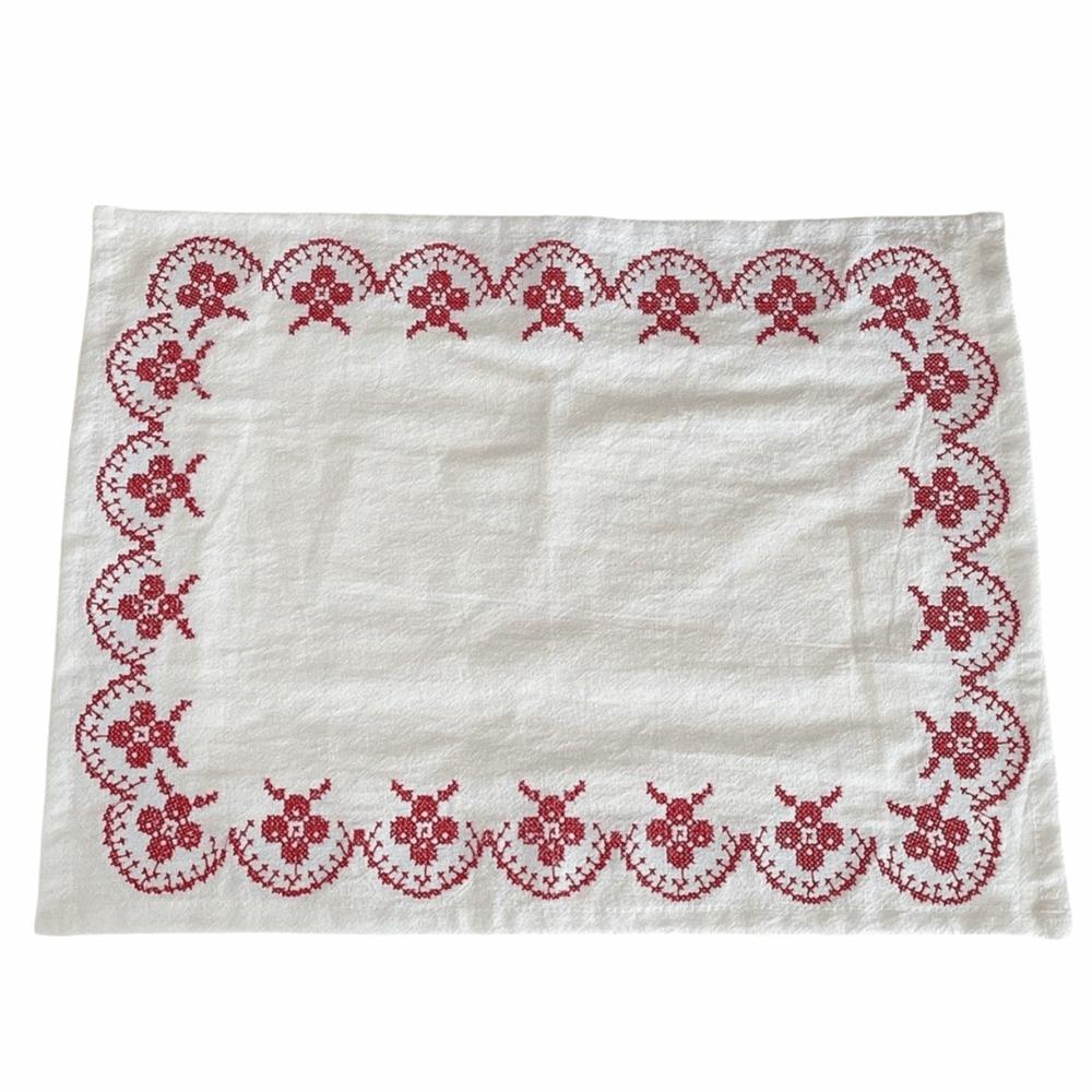 Square Cup Mat Cotton photo background cloth New Western Food Mats  Table Decor