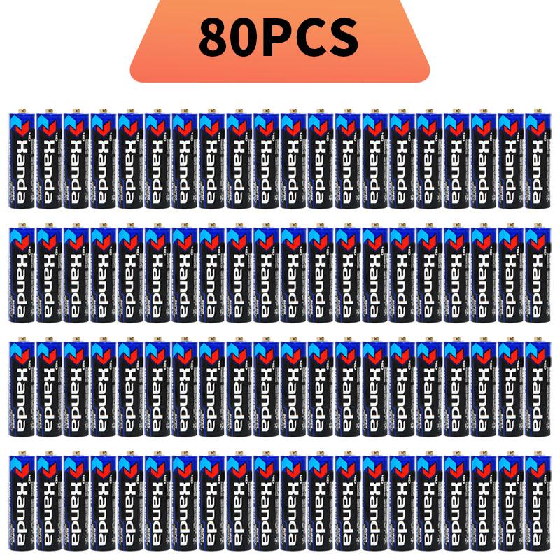 Handa AA Disposable Batteries 1.5V Carbon Zinc, Long Lasting Power for Remote Control, Clock, Toy, Flashlight, Smoke Detector
